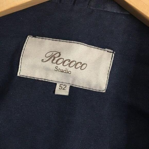 Rococo Studio Mens 52 Linen/Polyester/Nylon Jacket With Zippered Pockets - Picture 4 of 4